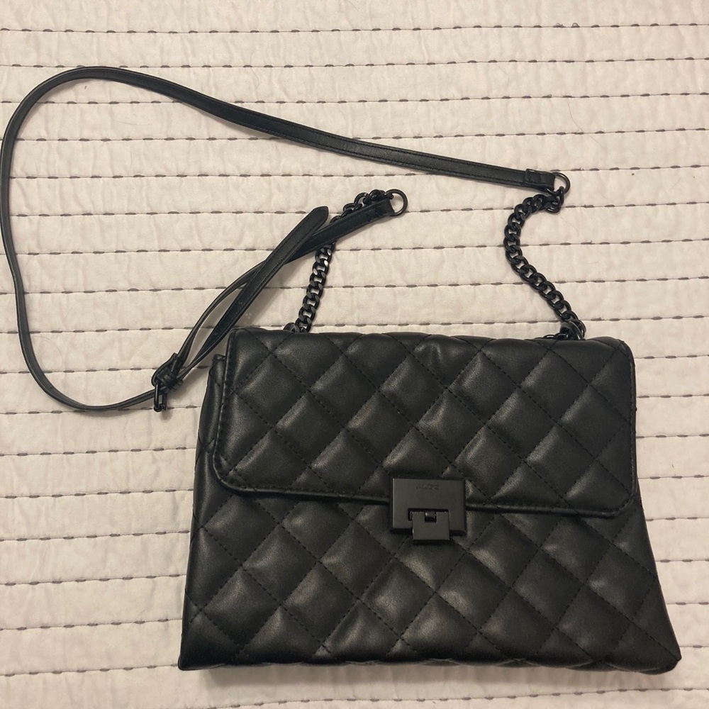 ALDO Quilted Crossbody Bag with Black Hardware